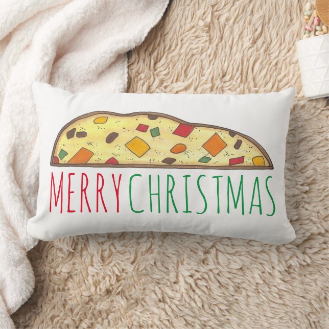 Almofada Lombar Feliz Natal - Padaria Italiana Fruitcake Biscotti (Cobertor)