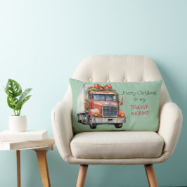 Almofada Lombar Feliz Natal para o meu HUSBAND DO CAMINHÃO