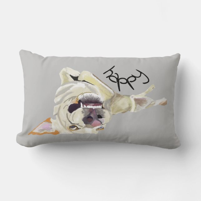 Almofada Lombar Feliz Travesseiro de Cachorro! (Frente)