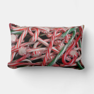 Almofada Lombar Feriado de Natal Candy Canes and Peppermints