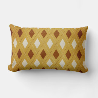 Almofada Lombar Ferrugem, Dourado, Travesseiro decorativo Cream Ar