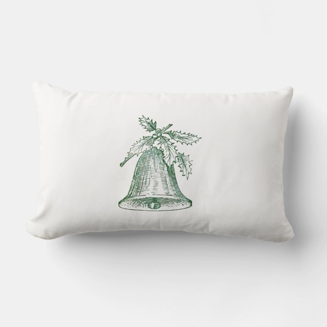 Almofada Lombar Festa de Natal com Holly (Frente)