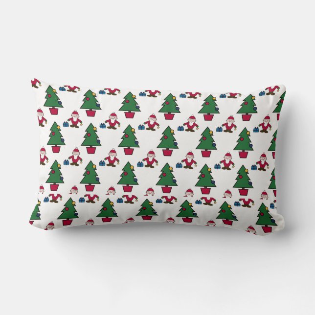 Almofada Lombar Festive Santa Christmas Pillow (Verso)