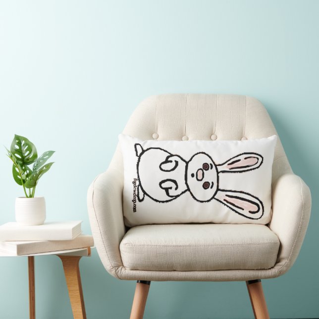 Almofada Lombar figdewdrop Bunny Throw Pillow (Cadeira)