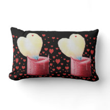 figura de vela com forma de chama como um coração