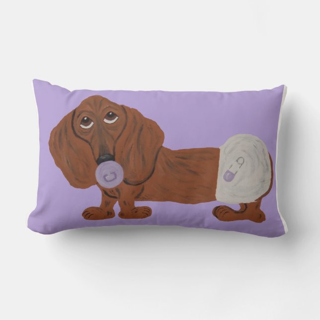 Almofada Lombar Filhote de Dachshund (Frente)
