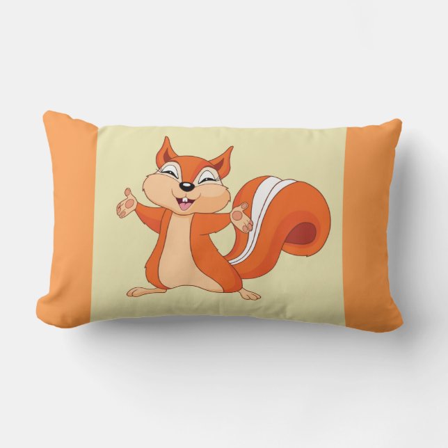 Almofada Lombar Fizzy, o Esquilo Bravo (Frente)