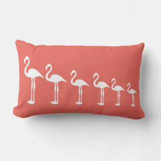 Almofada Lombar Flamingo Evolution Coral Travesseiro decorativo