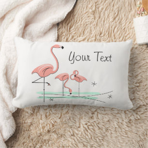 Almofada Lombar Flamingo Ocean Trio 4 aqua lombar