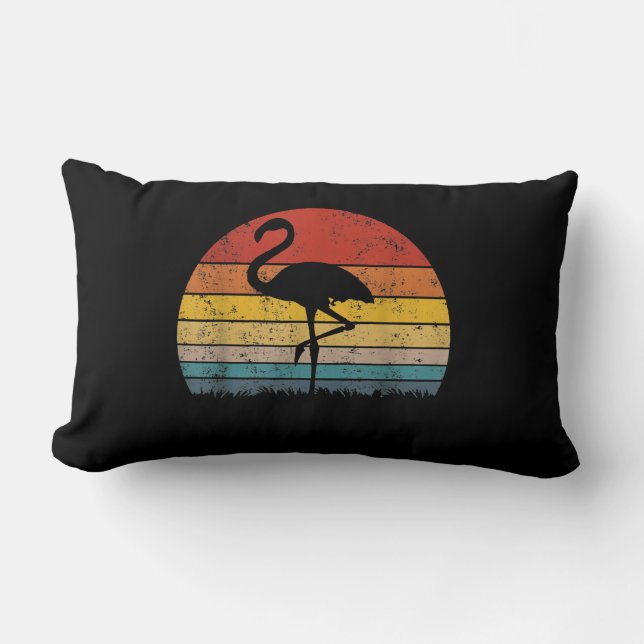 Almofada Lombar Flamingo Sunset Flamingo Gift (Frente)