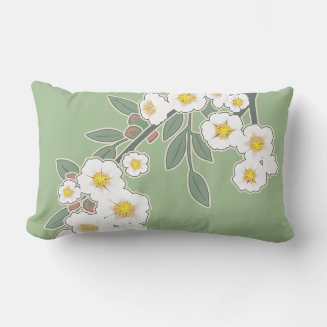 Almofada Lombar Fleurs Cerise au Printempt (Frente)