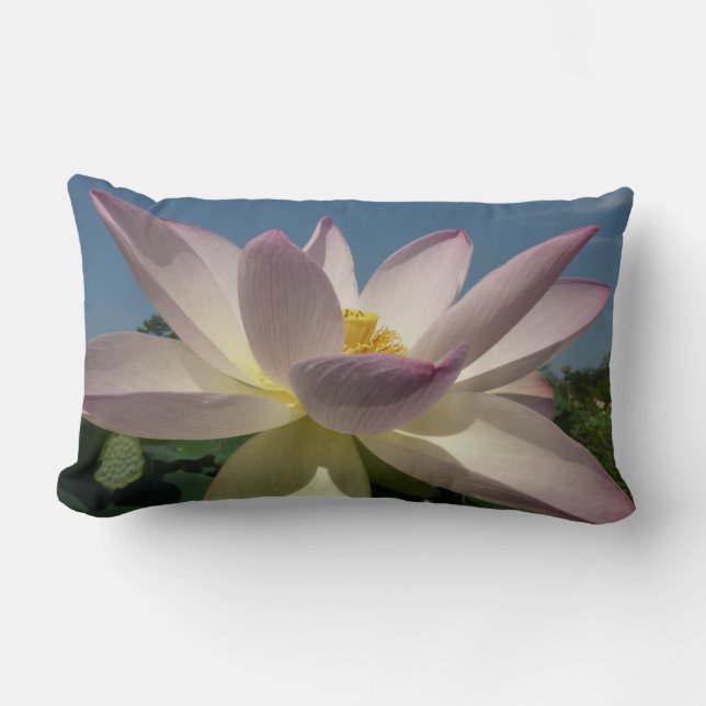 Almofada Lombar Flor de Lotus e Céu Azul I (Frente)