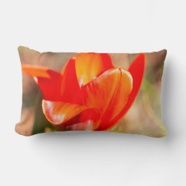 Almofada Lombar Flor de Tulipas Vermelhas