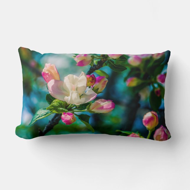 Almofada Lombar Flor e botões de maçarico (Frente)