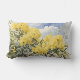 Almofada Lombar Flor Nacional Austrália Ouro Wattle |