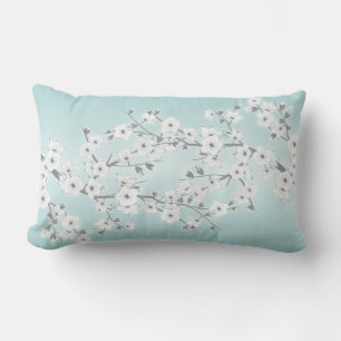 Almofada Lombar Floral Cereja Blossoms Branco