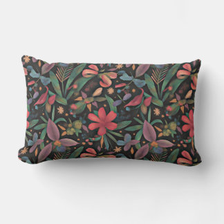 Almofada Lombar Floral e Botânica Vibrantes