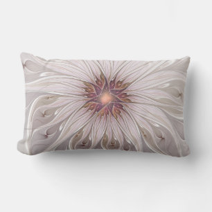 Almofada Lombar Floral Fantasy, Abstrato Moderna Flor Pastel