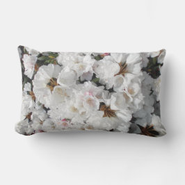 Almofada Lombar Flores brancas