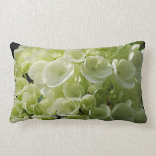 Almofada Lombar Flores brancas do Hydrangea