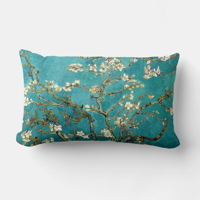 Almofada Lombar Flores de Amendoeira de Van Gogh Impressionismo Cl (Frente)