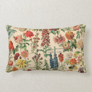 Almofada Lombar Flores do vintage por Adolfo Millot