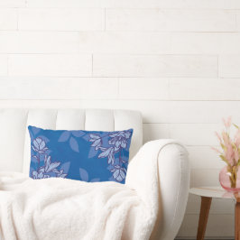 Almofada Lombar Flores Modernas E Folhas