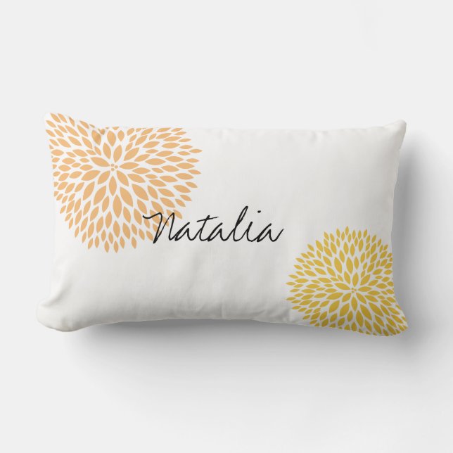 Almofada Lombar Flores Simples (Frente)