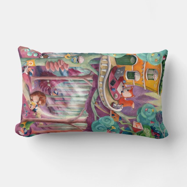 Almofada Lombar Floresta mágica (Frente)