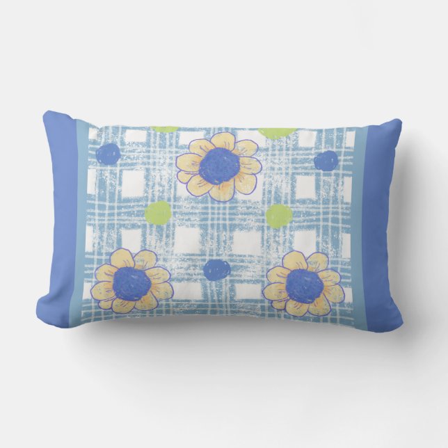 Almofada Lombar Flower Throw Pillow (Frente)