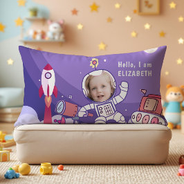 Almofada Lombar Foguete Traje Espacial Astronauta Foto Personaliza