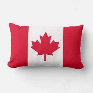 Almofada Lombar Folha de bordo canadense Canadá branco vermelho d