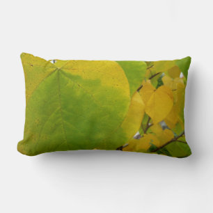 Almofada Lombar Folhas amarelas e verdes de Redbud