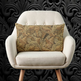Almofada Lombar Folhas de Acanto por William Morris, Têxtil Antigo