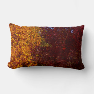 Almofada Lombar Folhas de outono de Amarelo e Roxo, ZSSPG