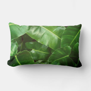 Almofada Lombar Folhas verdes Palm Folha Floresta tropical