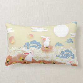 Almofada Lombar Folhetos de outono de Médio, Lotus, Lua