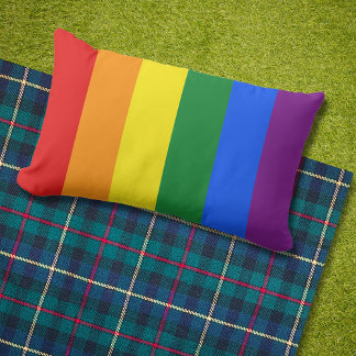 Almofada Lombar Fora do Orgulho gay Rainbow Clássico LGBTQ