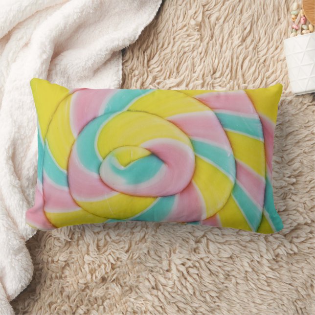 Almofada Lombar Foto do Pastel Rainbow Spiral Candy (Cobertor)