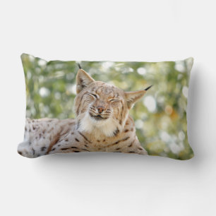 Almofada Lombar Foto lince cat , animais . travesseiro decorativo