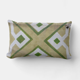 Almofada Lombar Fotografia aproximada de têxteis castanho, branco
