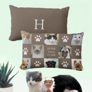 Almofada Lombar Fotos personalizadas de gatos e cães com patas em
