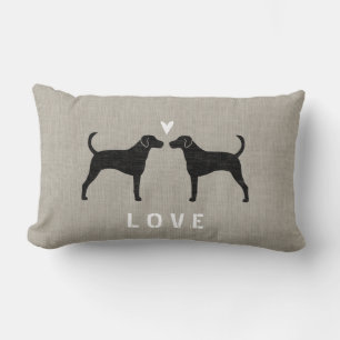 Almofada Lombar Foxhound Silhouettes Love