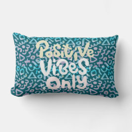 Almofada Lombar Frascos positivos apenas verdes geométricos