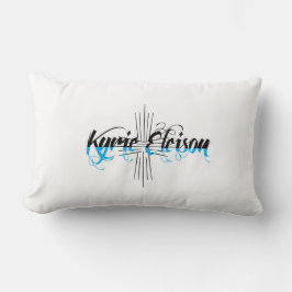 Almofada Lombar Frase Religiosa Kyrie Eleison Texto Estilizado