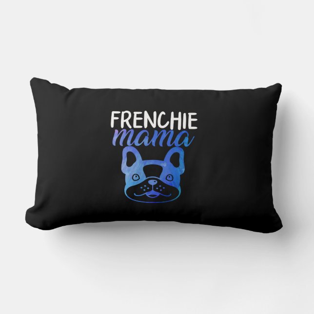 Almofada Lombar Frenchie Mama | Buldogue francês | Presente para c (Frente)
