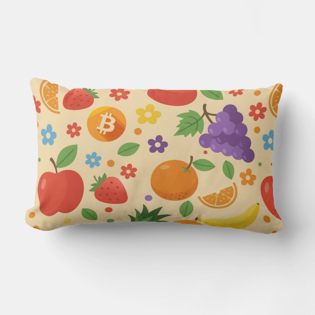 Almofada Lombar Frutas Bitcoin (Frente)