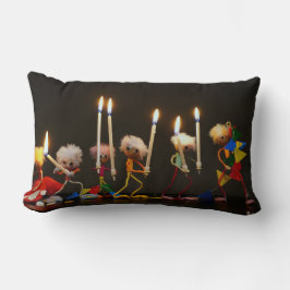 Almofada Lombar Fubby's die feestelijk met kaarsjes lopen, grappig