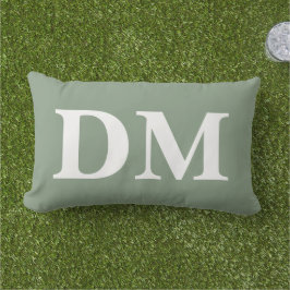 Almofada Lombar Fundo verde sage personalizado estilo natural