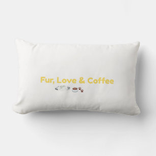 Almofada Lombar Fur Love & Coffee Cozy Pet Lover